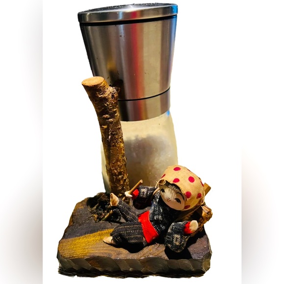 VTG kokeshi Japanese handmade Wooden figurine - Picture 4 of 4